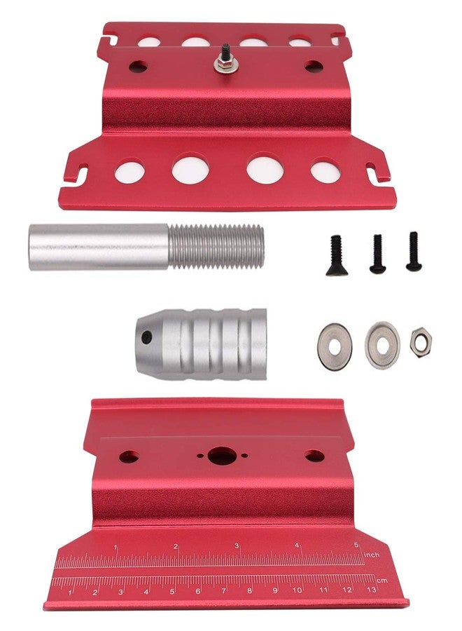 Treehobby Aluminum Alloy RC Car Work Stand Repair Workstation 360 Degree Rotation Lift Or Lower Compatible with traxxas TRX-4 Axial SCX10 D90 HSP HPI 1/8 1/10 1/12 Scale RC Crawler Car (Red) - Image 5